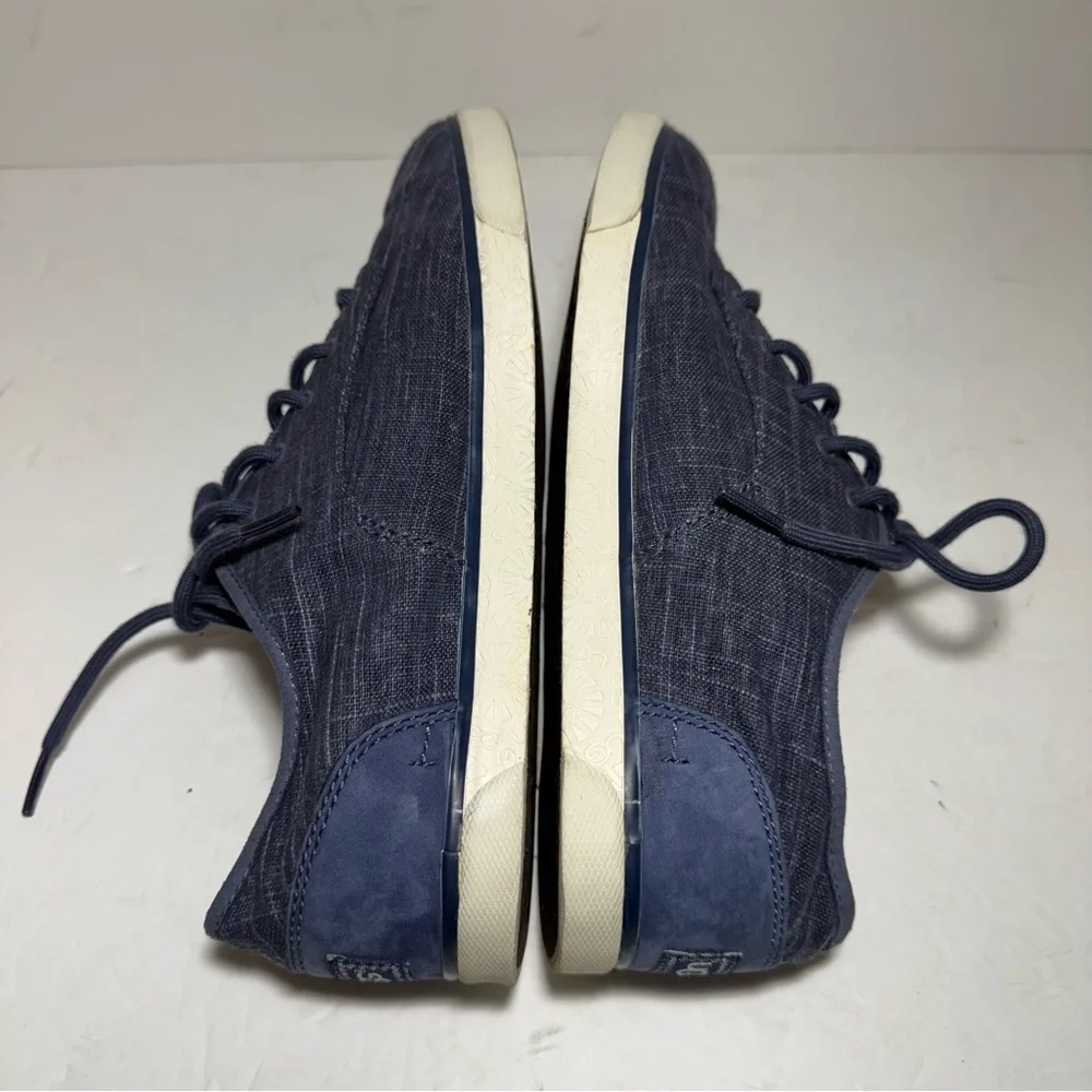 UGG HALLY LOW TOP FASHION SNEAKERS -NIGHT BLUE CANVAS WOMEN'S SZ US 10